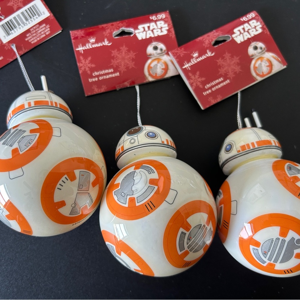 (3) ornaments some are missing antennas on top